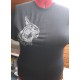 T-Shirt mit Stickmotiv "Nymphensittichkopf, skizziert" - Gr. XXL